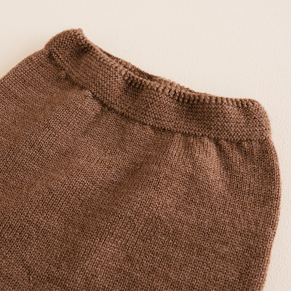 Hvid  Baby Strickhose 'Guido'  Mocha
