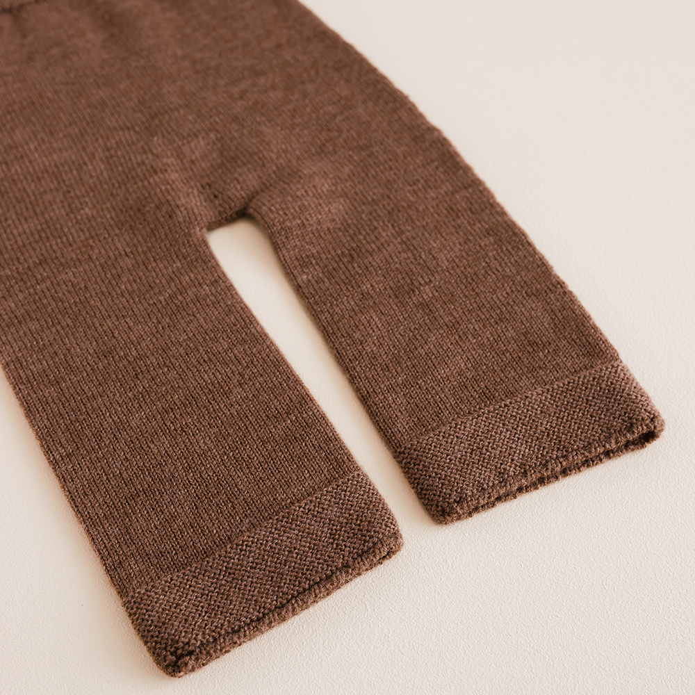 Hvid  Baby Strickhose 'Guido'  Mocha
