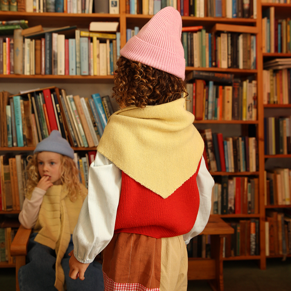 Hvid  Loop Schal 'Josephina' Light Yellow