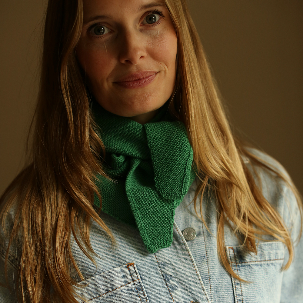 Hvid  Loop Schal 'Josephina' Grass