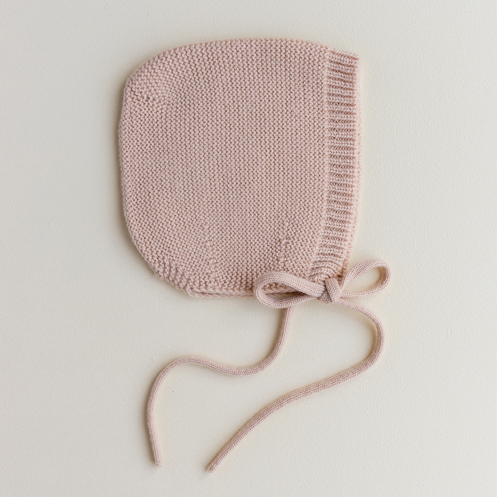 Hvid  Baby Strickmütze Dolly  Cream Apricot