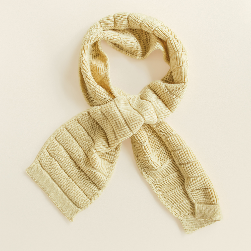 Hvid  Loop Schal 'Jacobino'  Light Yellow