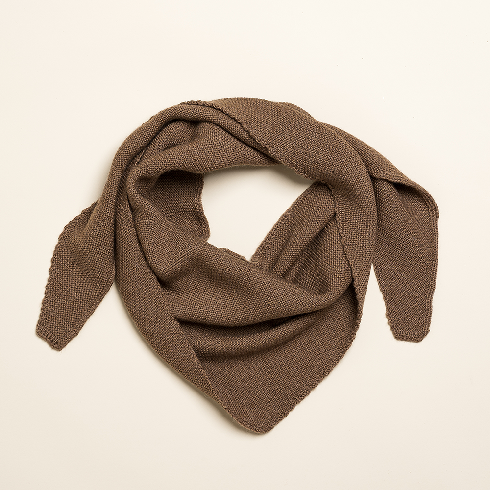 Hvid  Dreieckschal 'Josephina' Mocha