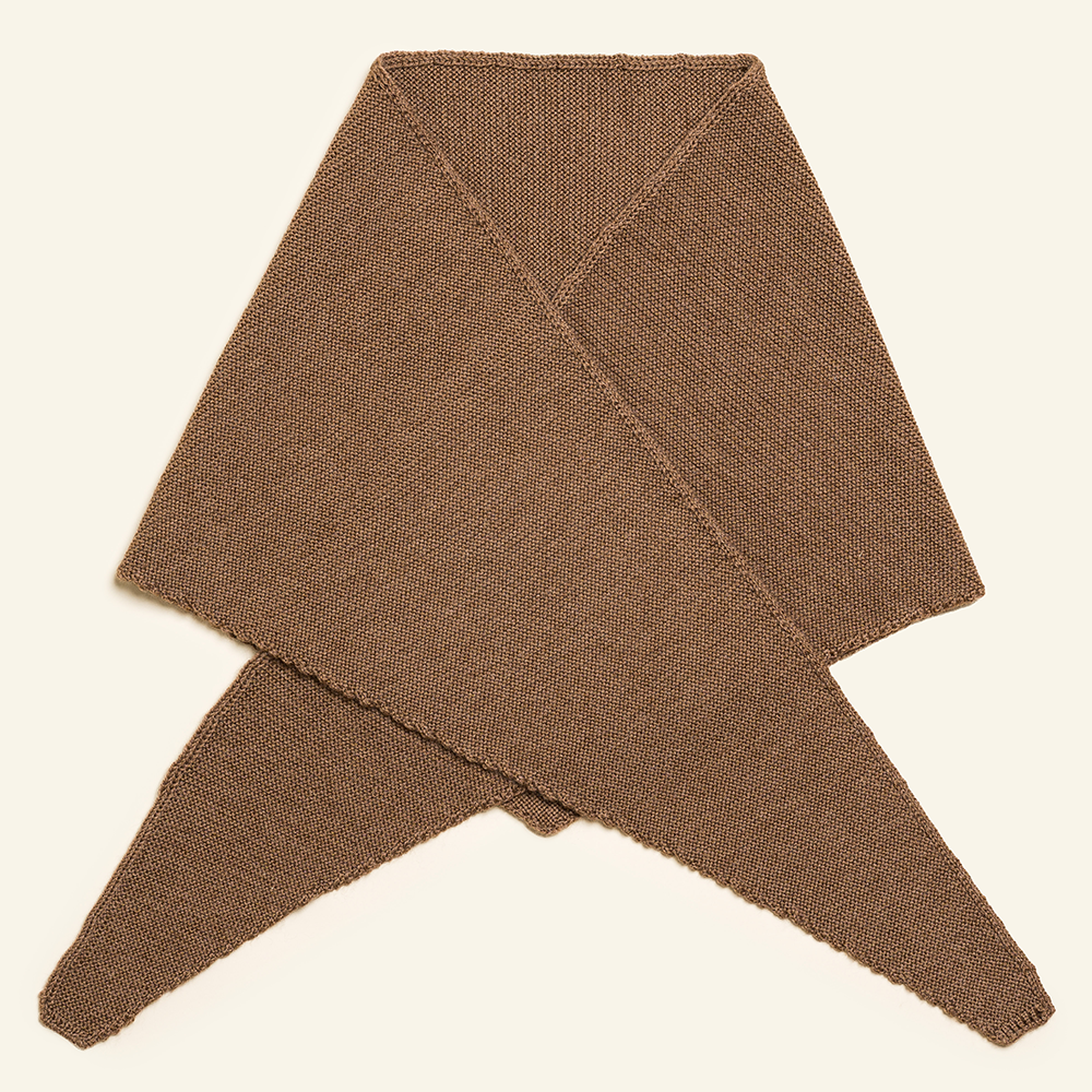 Hvid  Dreieckschal 'Josephina' Mocha