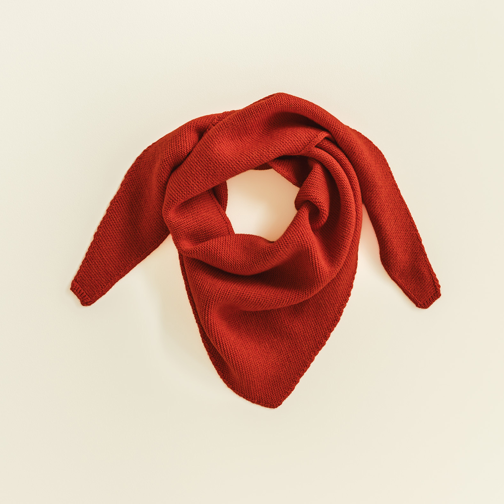 White Loop Scarf 'Josephina' Red
