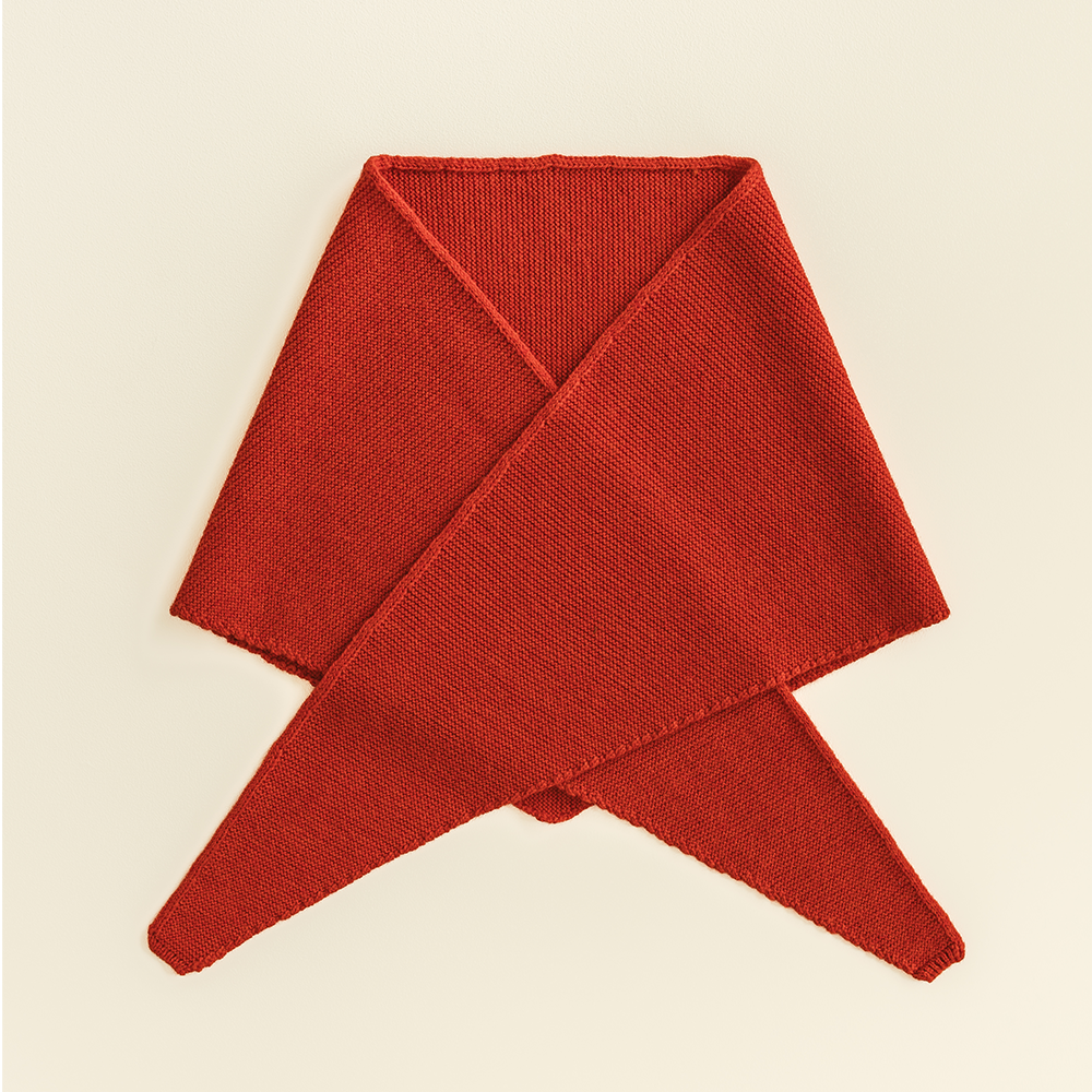 White Loop Scarf 'Josephina' Red