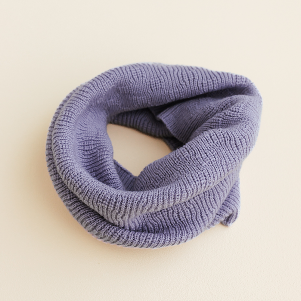 Hvid  Loop Schal &#39;Gigi&#39;  Lilac