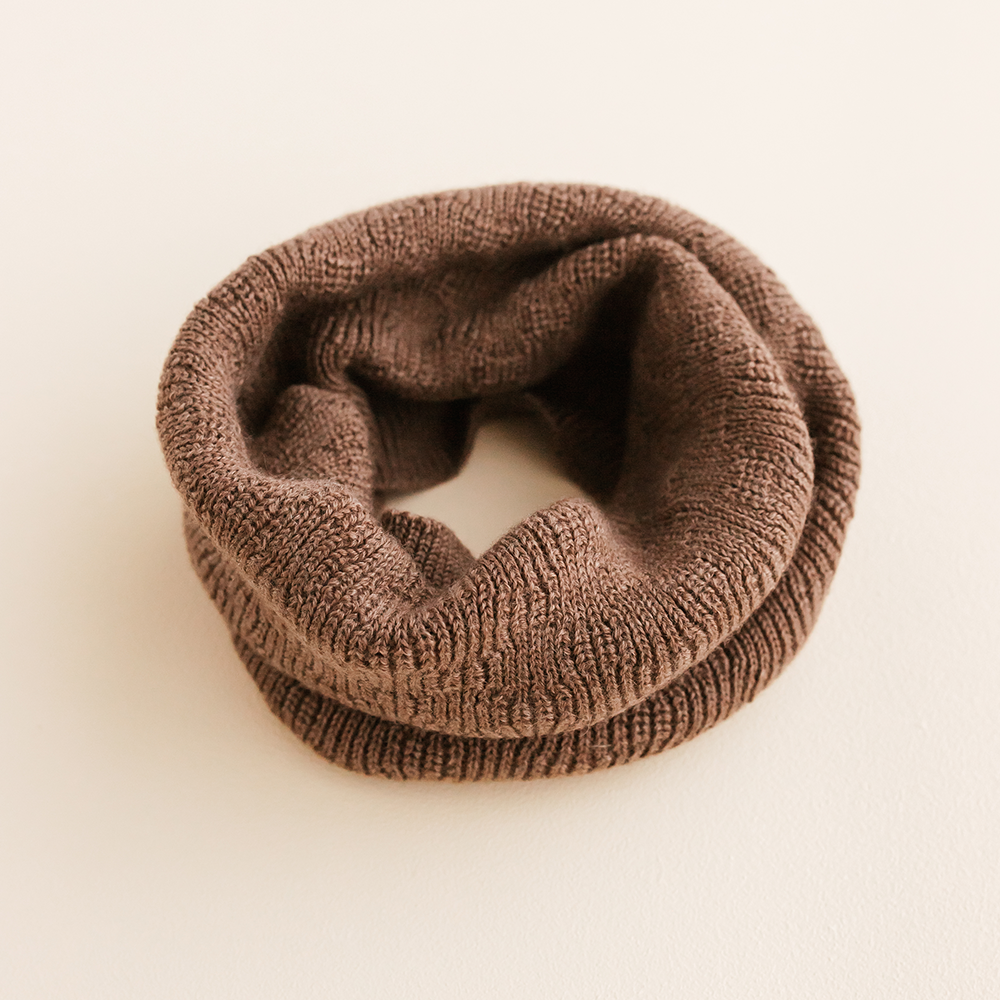 Hvid  Loop Schal 'Gigi'  Mocha