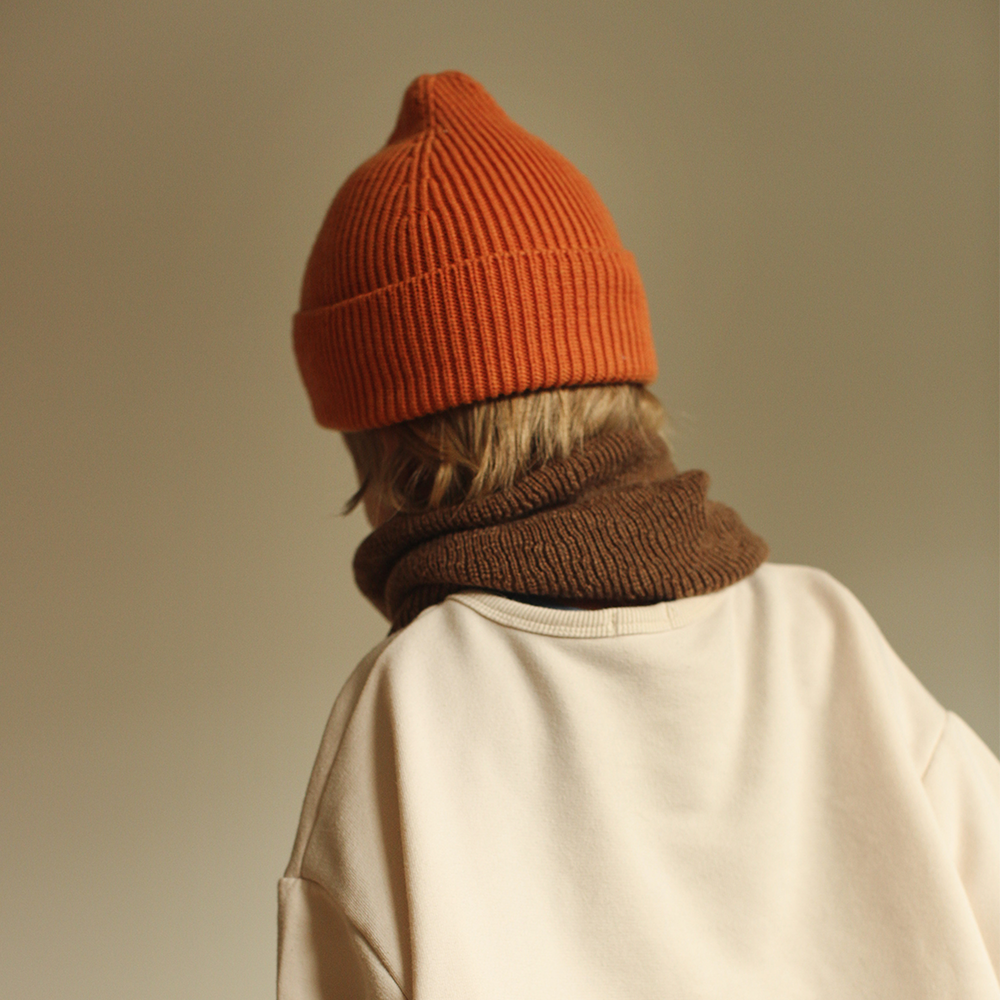 Hvid  Loop Schal 'Gigi'  Mocha