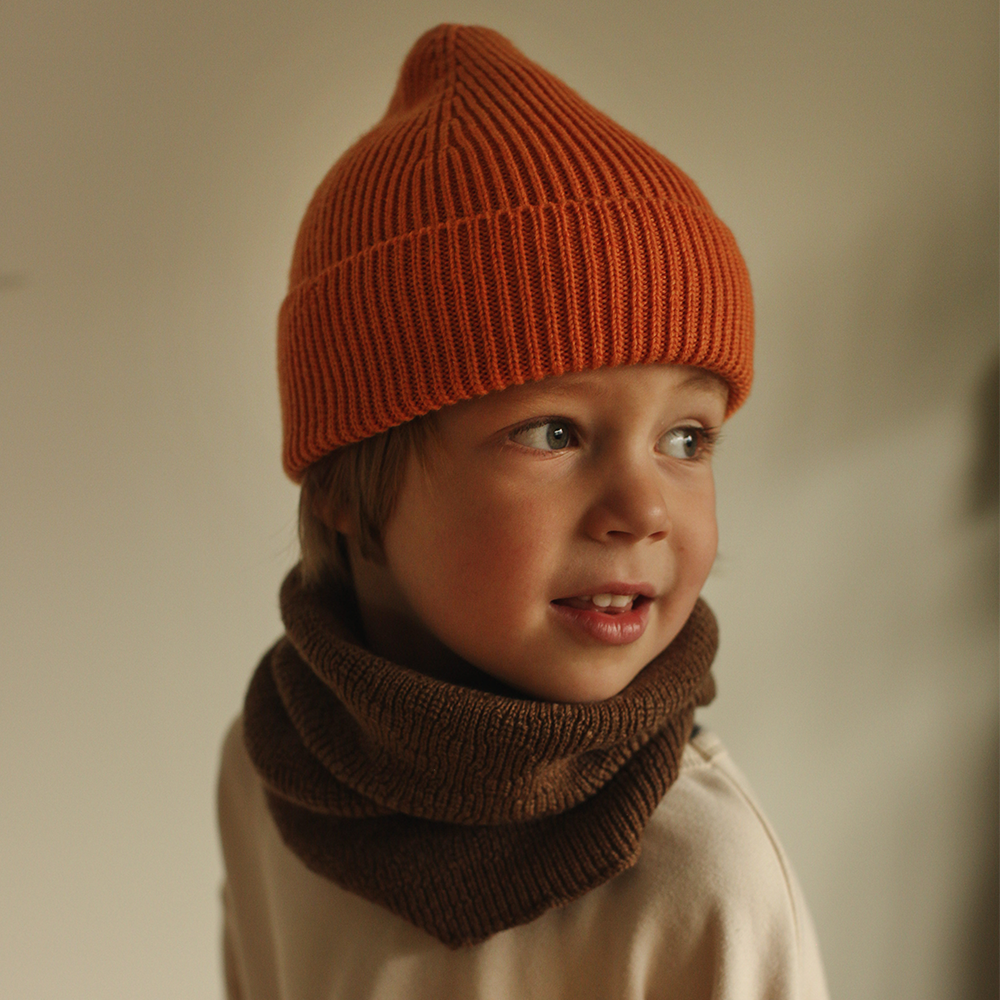 Hvid  Loop Schal 'Gigi'  Mocha