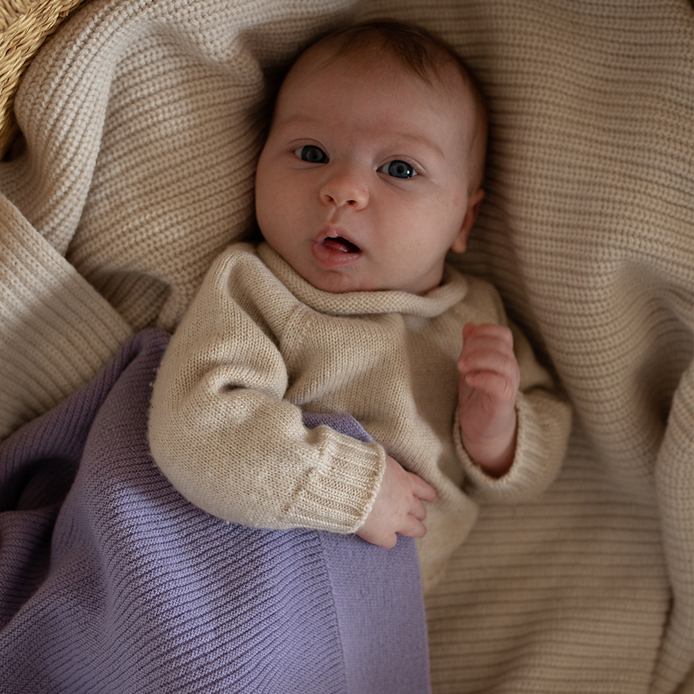 Hvid  Baby Strickpullover &#39;Georgette&#39;  Cream