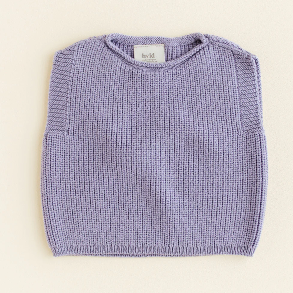 Hvid  Baby Strickweste 'Harvey' Lilac - Online MY SNOWFLAKE