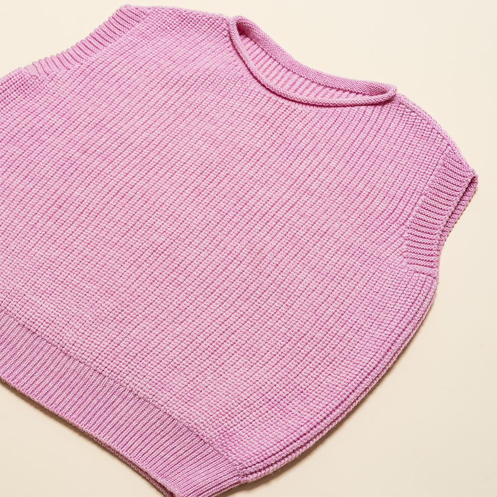 Hvid  Kinder Strickweste 'Harvey'  Cotton Candy