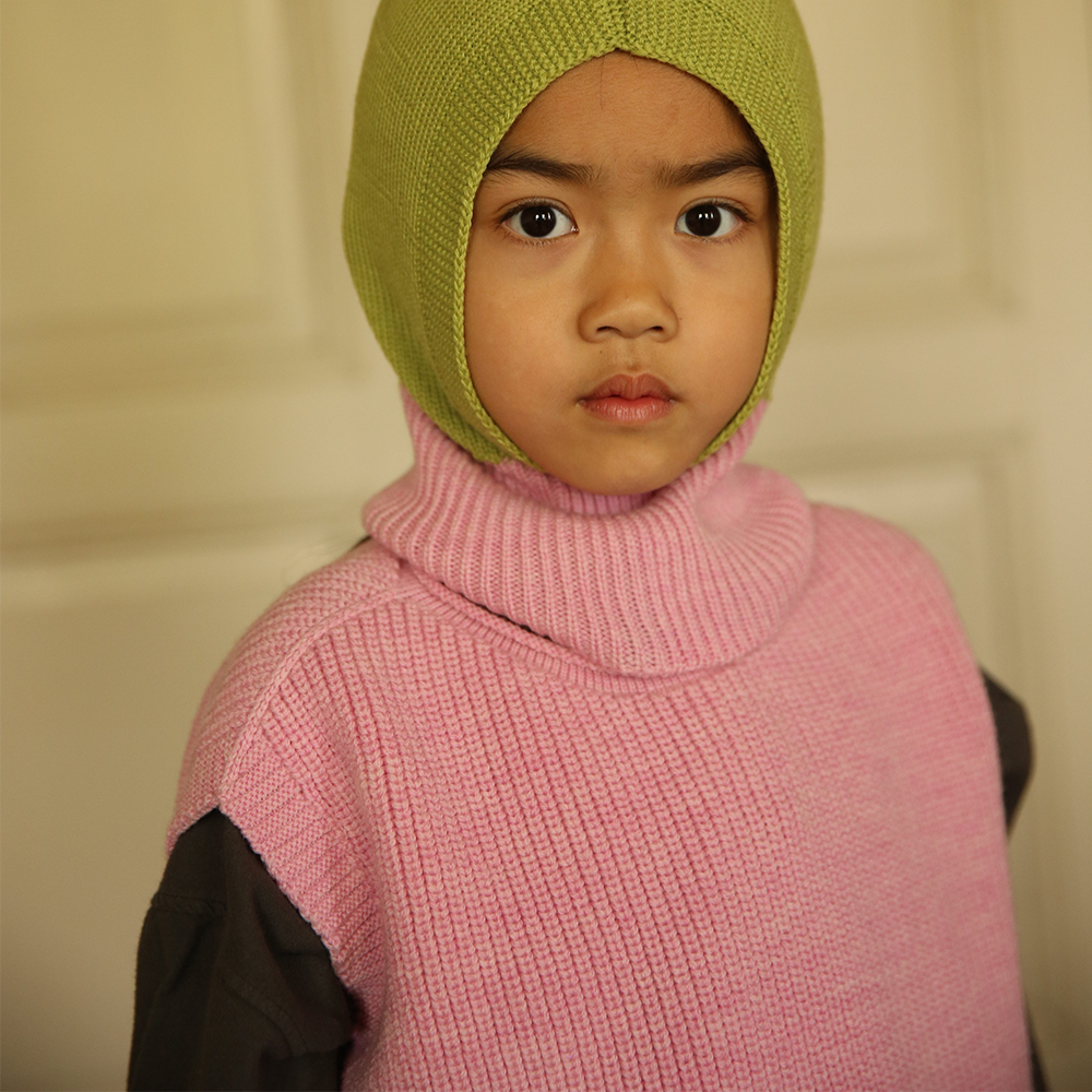 Hvid  Kinder Strickweste 'Harvey'  Cotton Candy