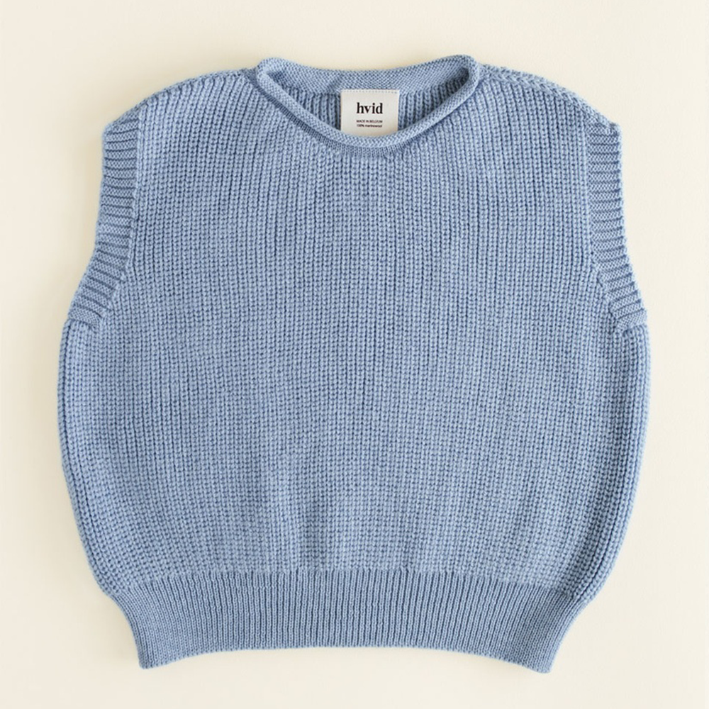 Hvid  Kinder Strickweste 'Harvey'  Light Blue - Online MY SNOWFLAKE