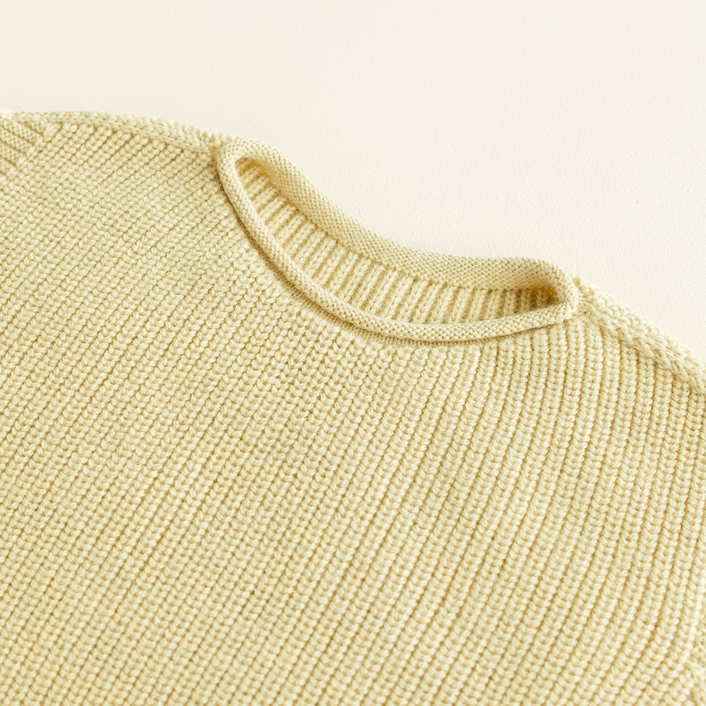 Hvid  Kinder Strickweste &#39;Harvey&#39;  Light Yellow