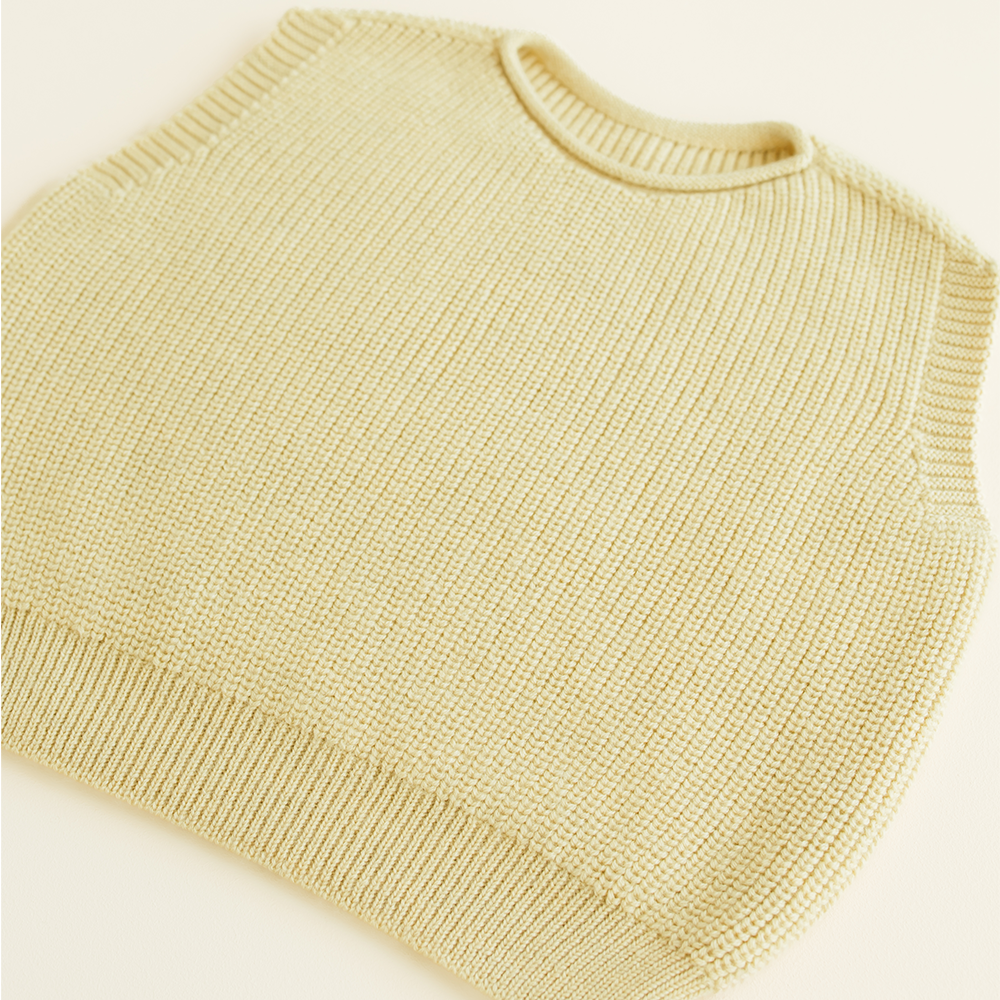 Hvid  Kinder Strickweste &#39;Harvey&#39;  Light Yellow