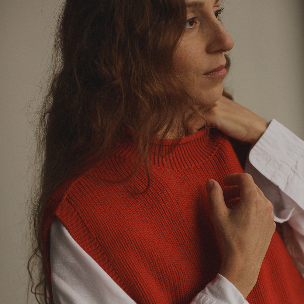 Hvid Weste für Erwachsene 'Helle'  Red