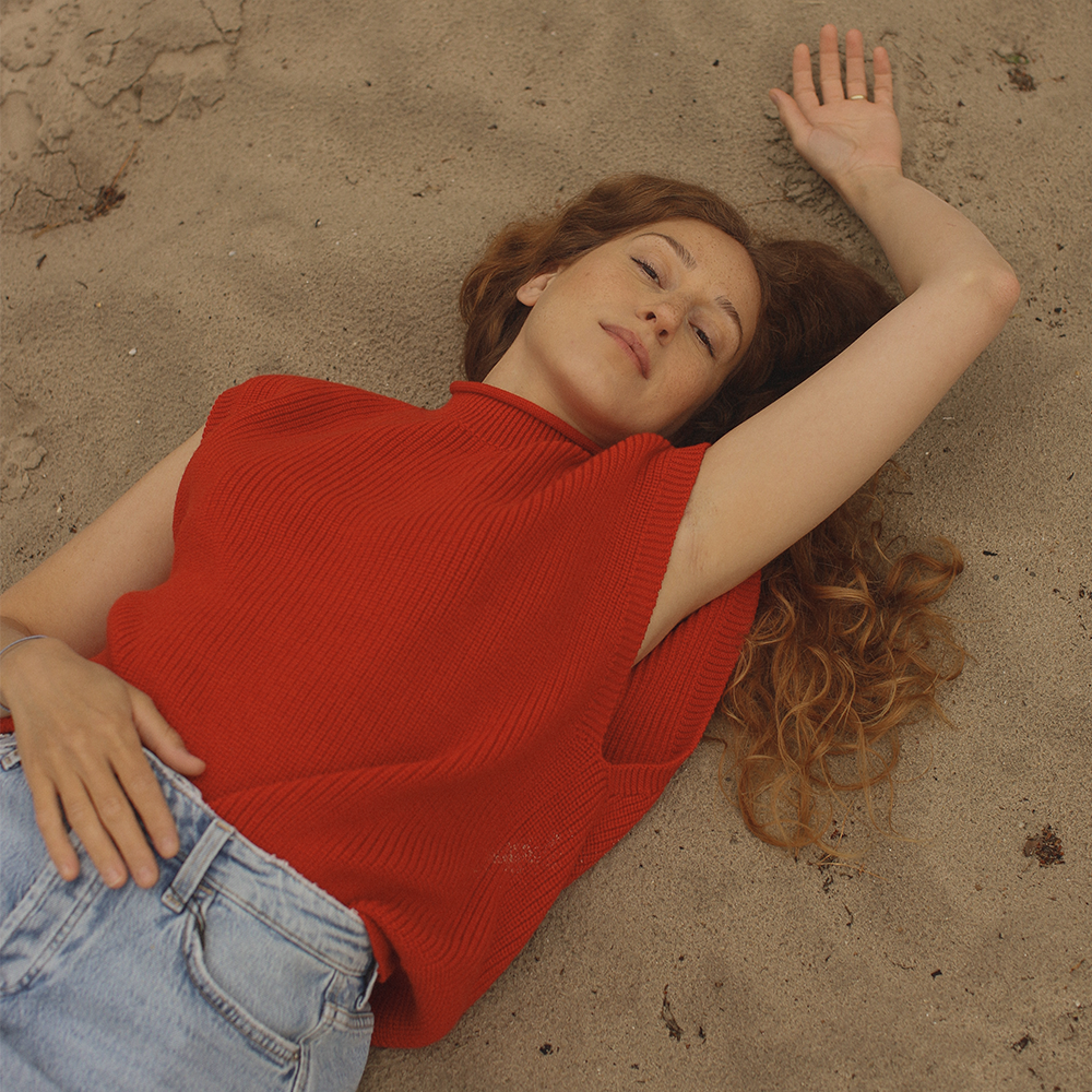 Hvid Weste für Erwachsene 'Helle'  Red