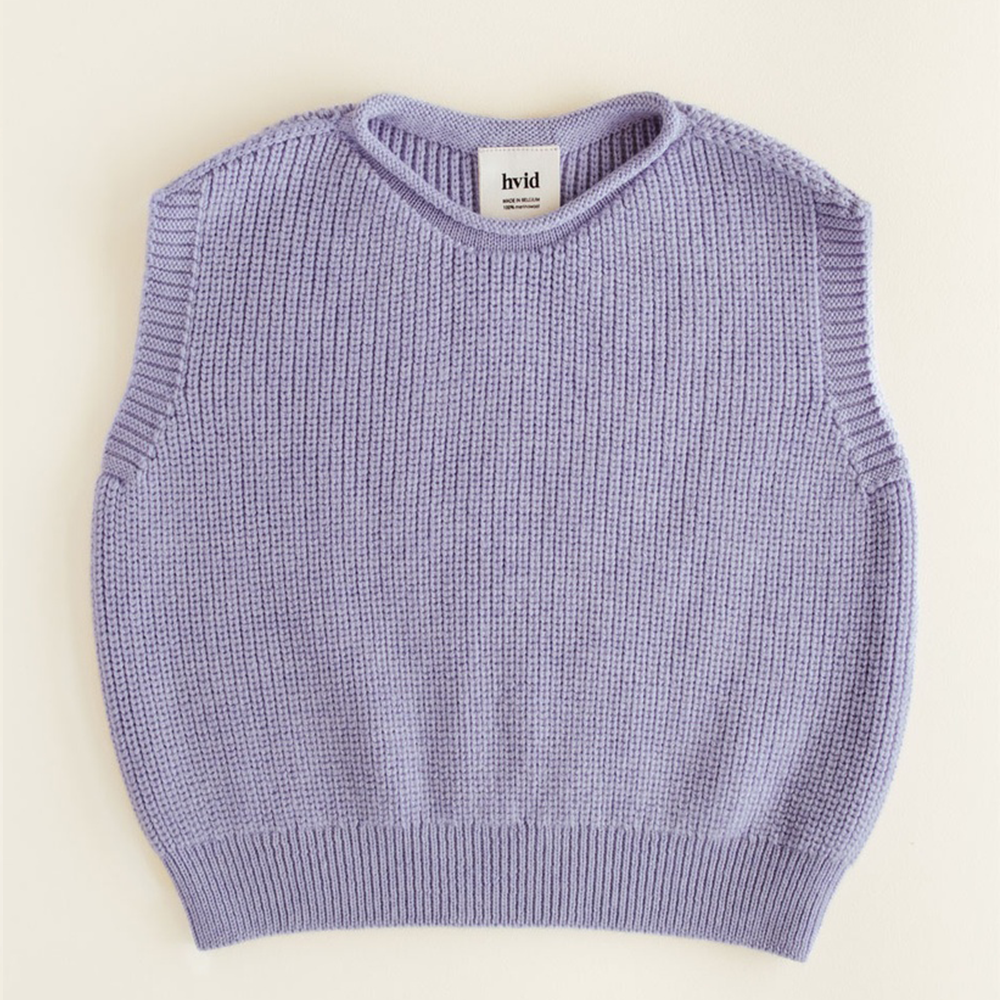 Hvid  Kinder Strickweste 'Harvey'  Lilac