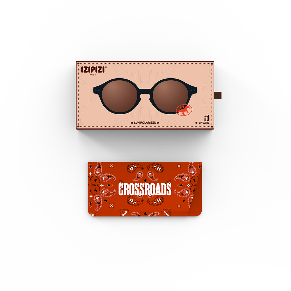 Izipizi  Kinder Sonnenbrille 'Crossroads' #D 0-3 Y Black Road - Online MY SNOWFLAKE