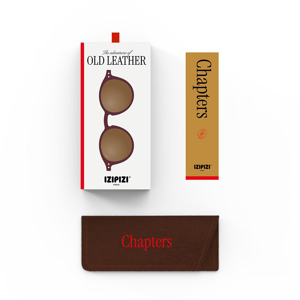 Izipizi  Kinder Sonnenbrille &#39;Chapters&#39; #D 5-10 Jahre Old Leather