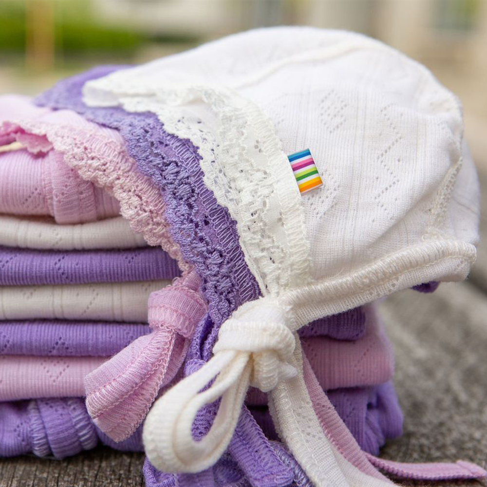 Joha Babymütze Merinowolle/Seide 'Basic' Off White