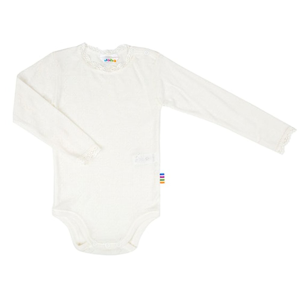 Joha  Body Langarm Merinowolle/Seide Off White