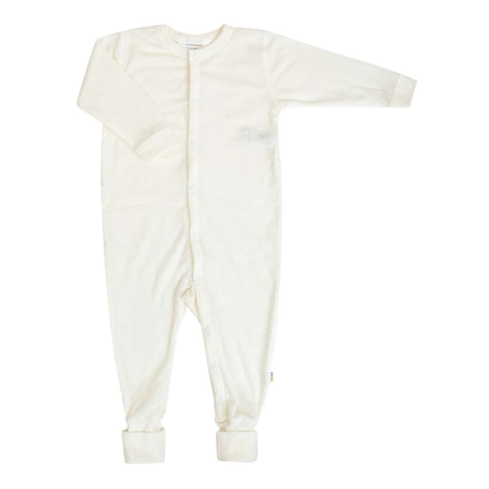 Joha  Jumpsuit Overall aus Merinowolle &#39;2 in 1 Foot&#39; Off White