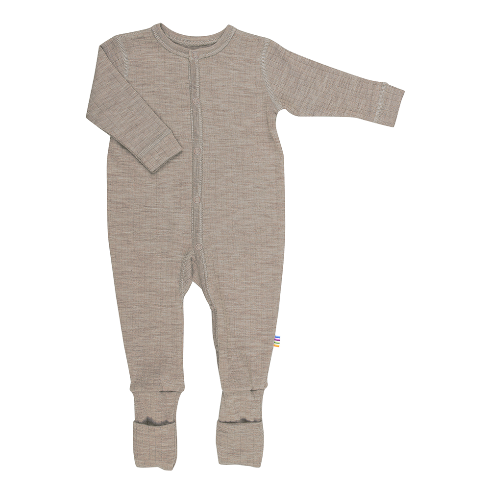 Joha  Jumpsuit Overall aus Merinowolle &#39;2 in 1 Foot&#39; Sesame Mel