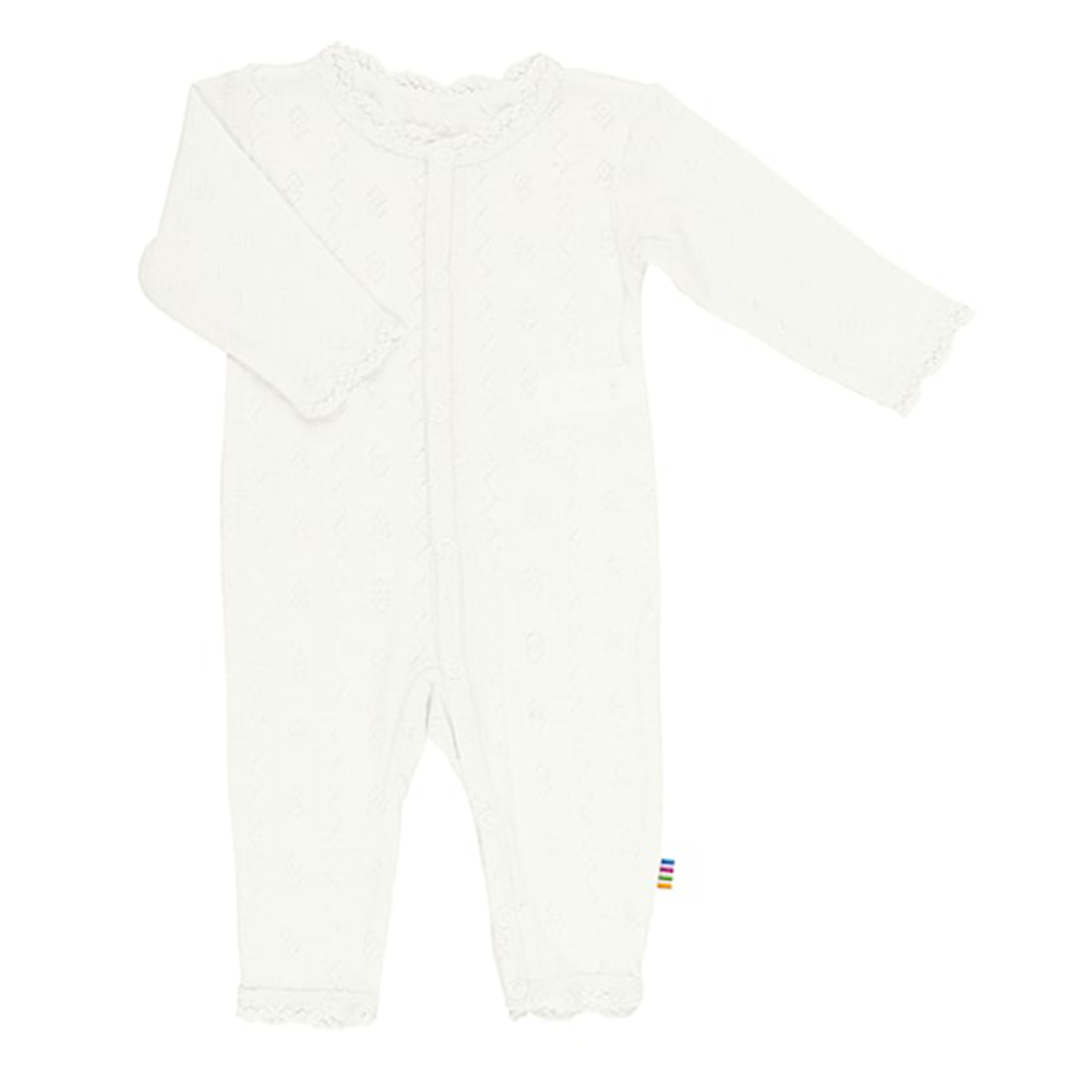 Joha  Jumpsuit Overall aus Merinowolle/Seide &#39;Basic&#39; Off White
