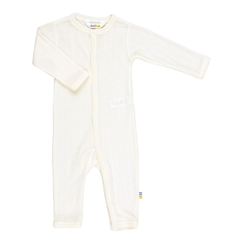 Joha  Strampler Schlafanzug Merinowolle/Seide Off White - Online MY SNOWFLAKE