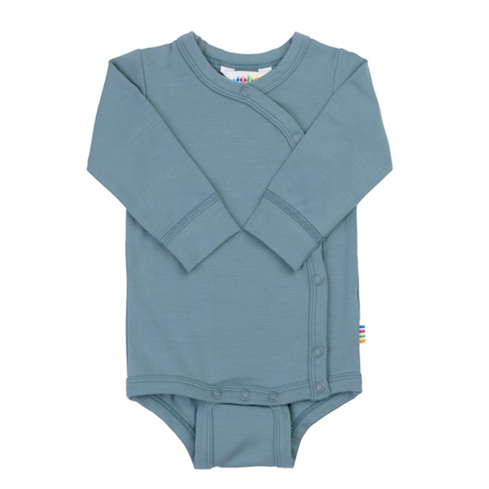 Joha Body croisé manches longues en bambou bleu