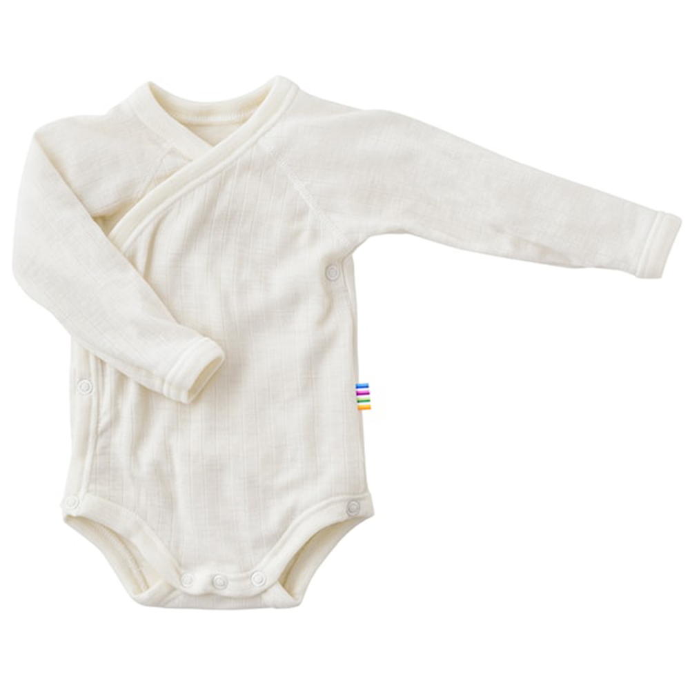 Joha  Wickelbody Langarm aus Merinowolle Off White