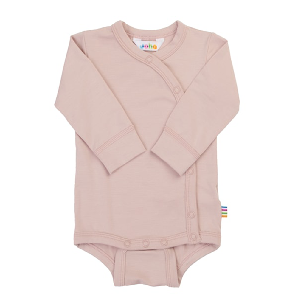 Joha  Wickelbody Langarm aus Bambus Pale Pink