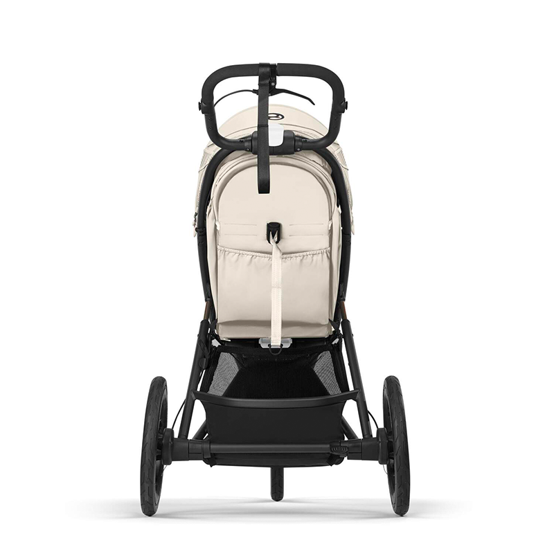 3-Rad Kinderwagen Avi Spin in Seashell Beige von Cybex von hinten. 