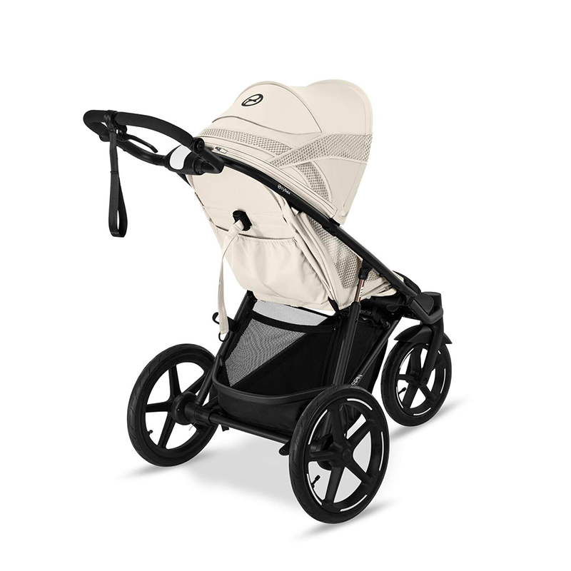 3-Rad Kinderwagen Avi Spin in Seashell Beige von Cybex von hinten. 