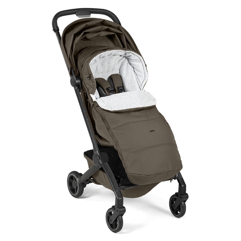 Kinderwagen von Joolz mit Fusssack für Kinderwagen von Joolz in der Farbe Hazel Brown.