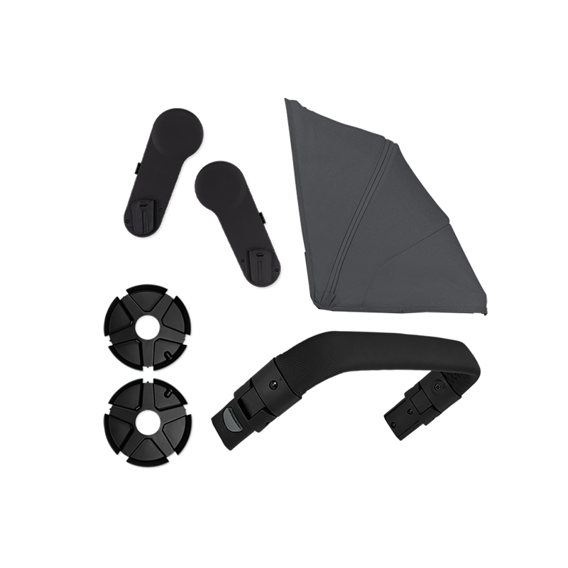 Joolz Erweiterungsset für Geschwisterwagen Geo 3 in Stone Grey.