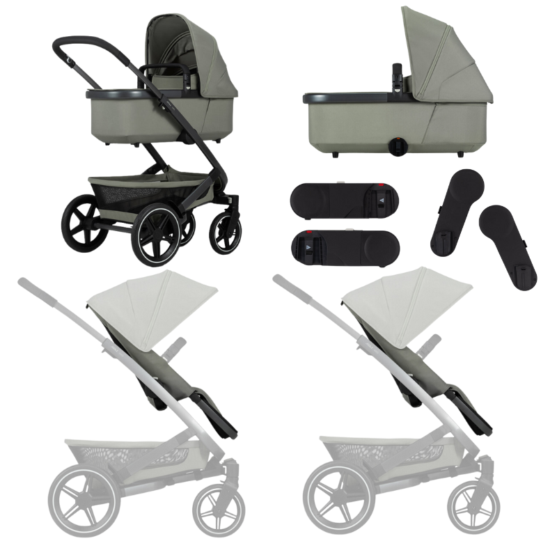 Joolz Zwillingskinderwagen Set Joolz Geo 3 in Sage Green.