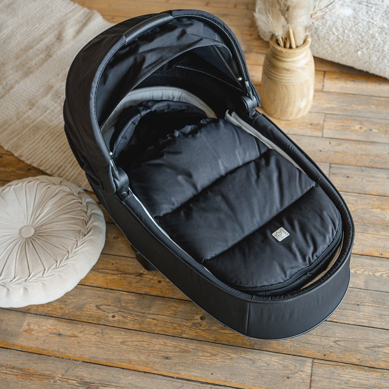 Kaiser Daunen Fusssack &#39;Little Dowwny&#39; für Babyschale/Babywanne Black