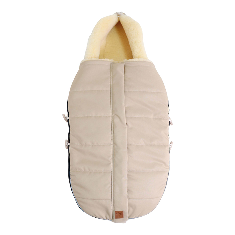 Lammfell Kinderwagenfusssack 'ALLEX'  Sand - Online MY SNOWFLAKE