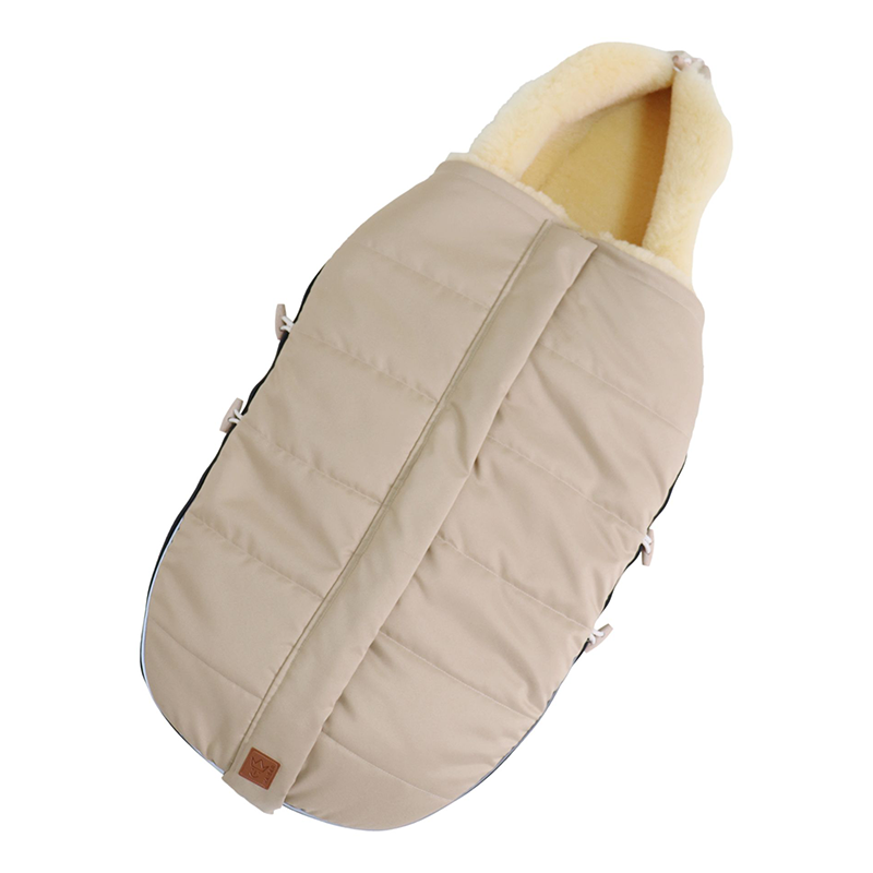Lammfell Kinderwagenfusssack 'ALLEX'  Sand - Online MY SNOWFLAKE