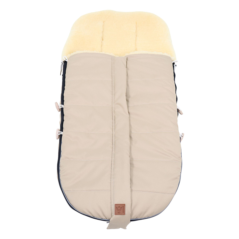 Lammfell Kinderwagenfusssack 'ALLEX'  Sand - Online MY SNOWFLAKE