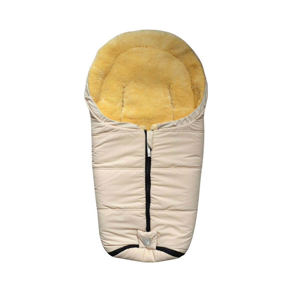 Kaiser Lammfell Fusssack &#39;Naadja&#39; für Babyschale/Babywanne Cream