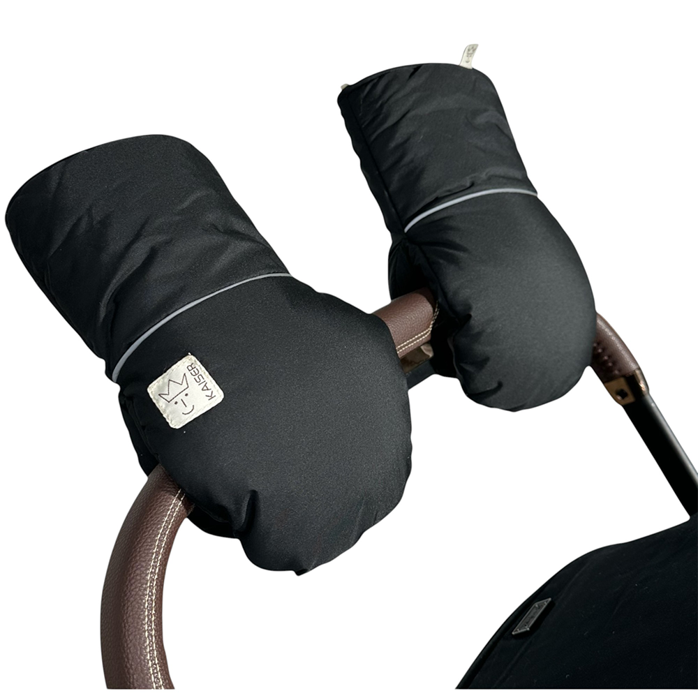 Kaiser  Lammfell Kinderwagen Handschuhe 'Reflect'  Black