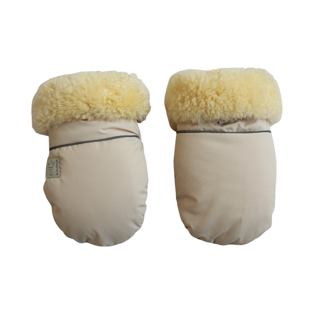 Kaiser  Lammfell Kinderwagen Handschuhe &#39;Reflect&#39; Cream