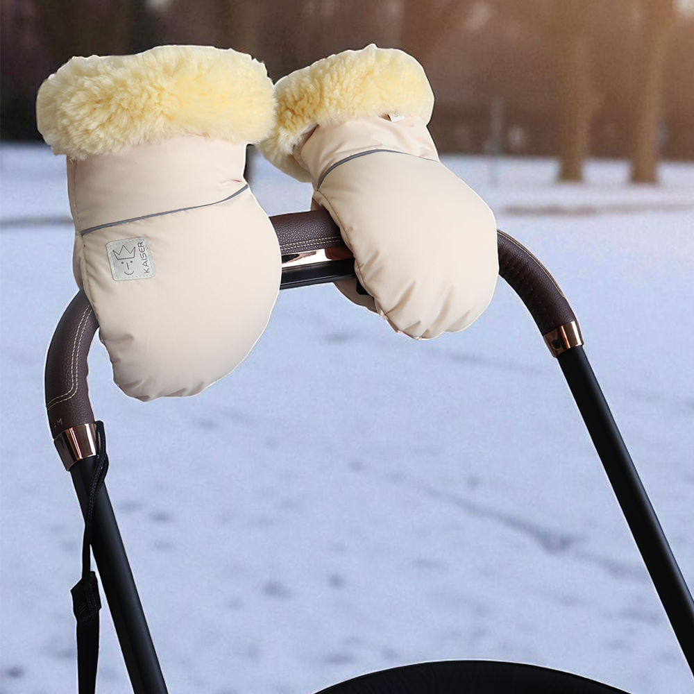 Kaiser  Lammfell Kinderwagen Handschuhe &#39;Reflect&#39; Cream