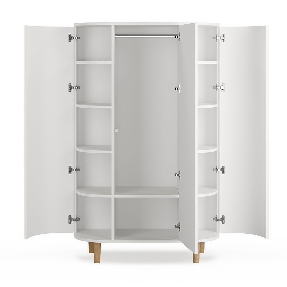 Kas Kopenhagen Kleiderschrank &#39;Kai&#39; White