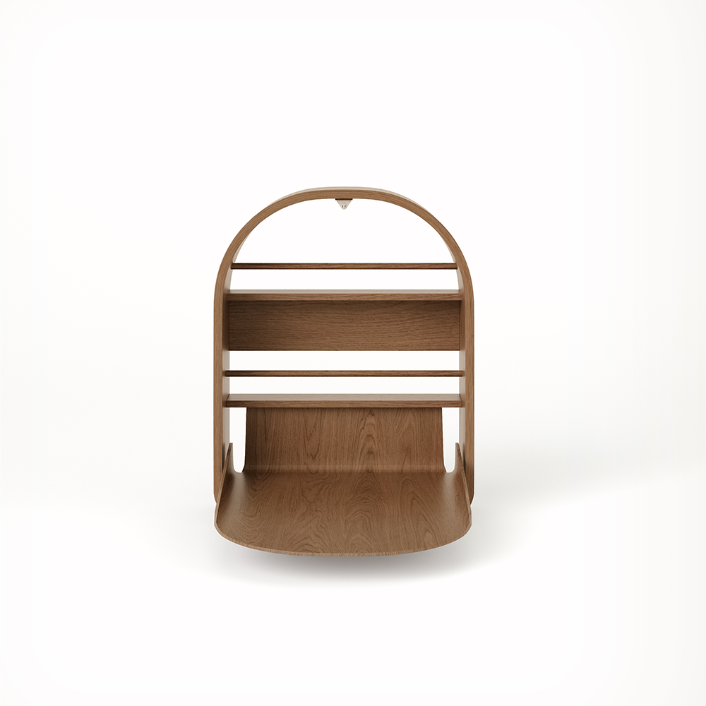 Kas Kopenhagen Wandwickeltisch 'Kai' Smoked Oak